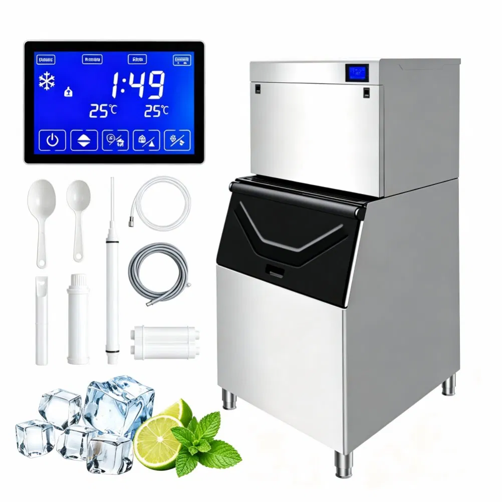 Precision Compressor Kit Commercial Cube Ice Making Machine for Food and Beverage Service