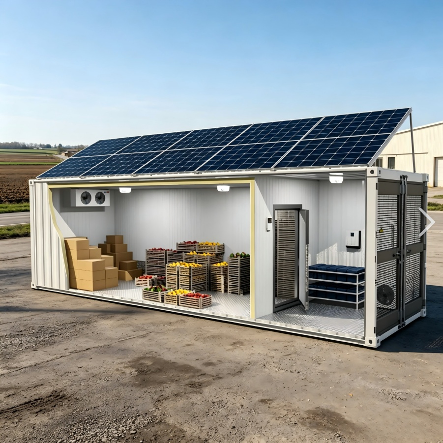 Professional Custom Solution Cold Room Solar Freezer Cold Storage for Airport Cold Logistics for Perishables