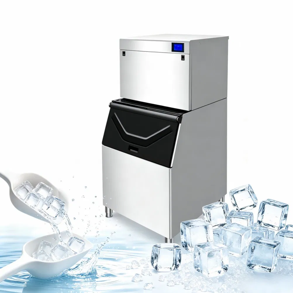 Stable Performance Condenser Gear Commercial Cube Ice Making Machine for Business Catering Service