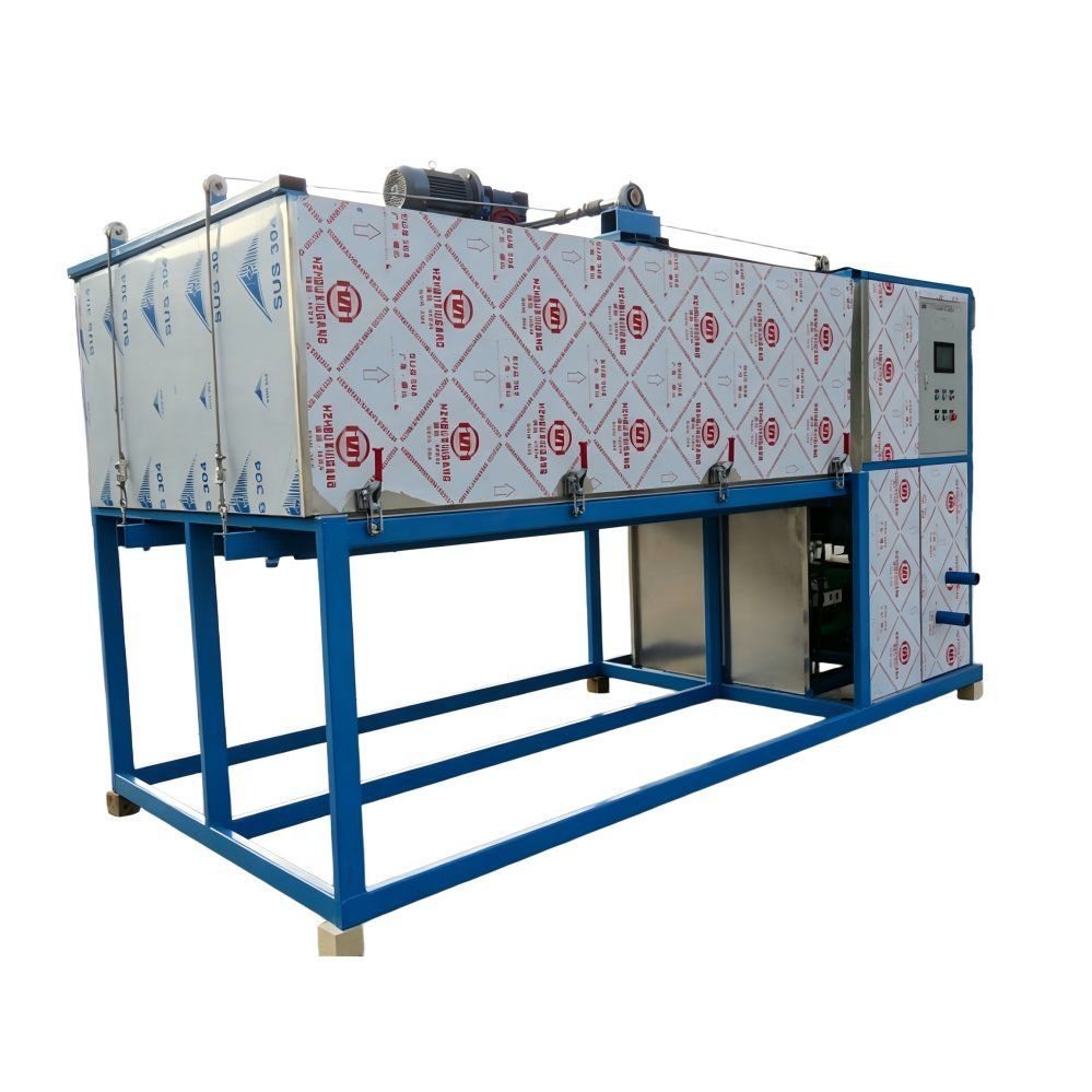 Large Volume Refrigeration Solution Direct Cooling Block Ice Making Machine for Marine Industry