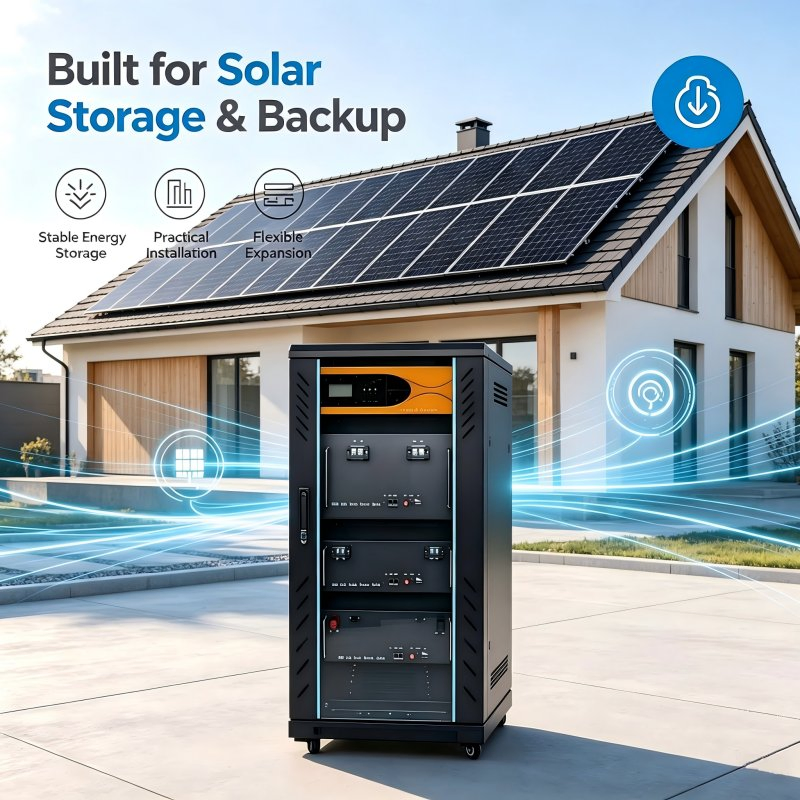 High Efficiency Intelligent Control Backup Lithium Solar Storage Battery for Residential Buildings