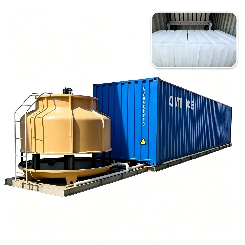 Durable Ice Maker Machine Containerized Block Ice Making Machine for Marine Application