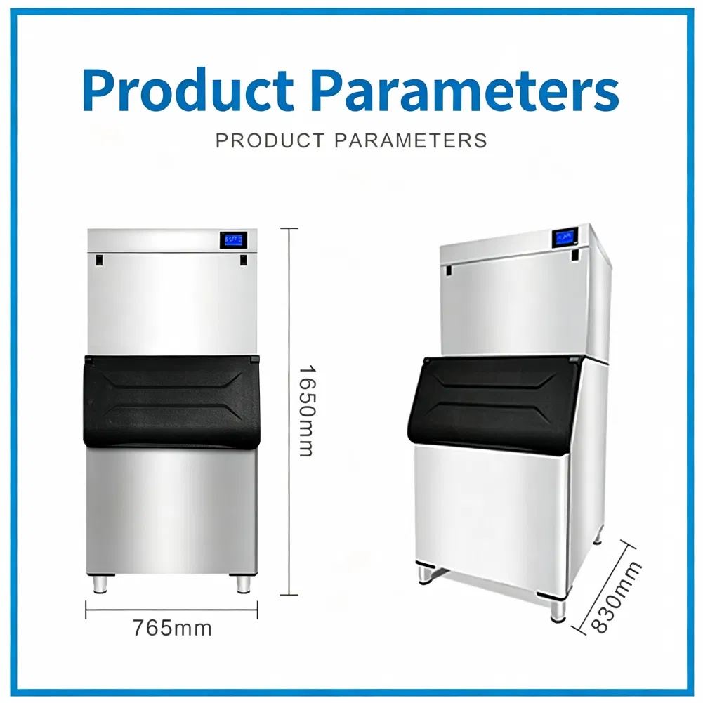 Eco Friendly Cold Storage Setup Commercial Cube Ice Making Machine for Supermarket and Retail