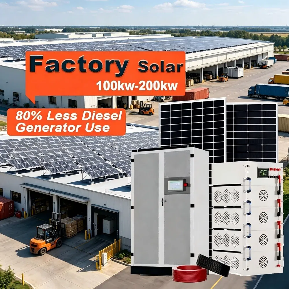 Cost Effective PV Solution Industry 100-200 Kw on-Grid Solar Power System for Industrial Workshop
