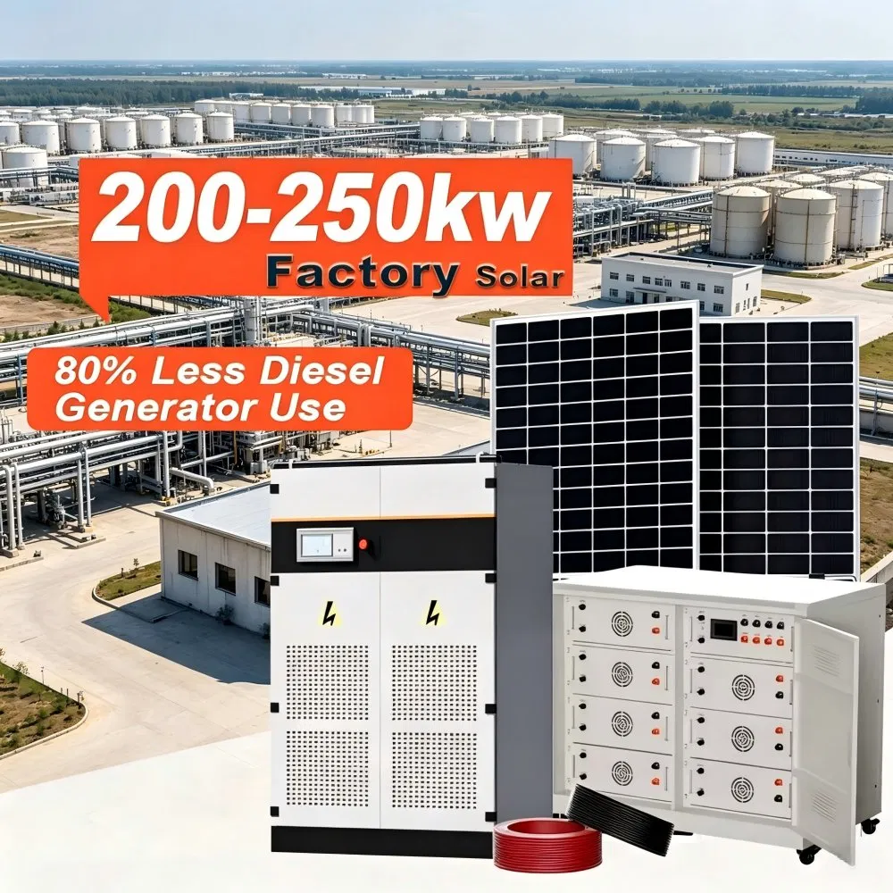 High Efficiency Photovoltaic Solution 220-250kw Industry on-Grid Solar Power System for Manufacturing Plant