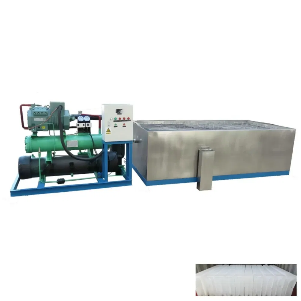 Energy Saving Commercial Cooling System Brine Type Block Ice Maker Machine for Food Storage