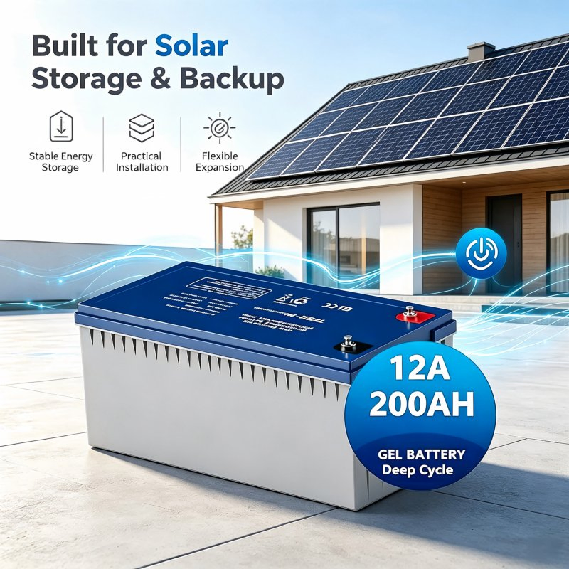 High Efficiency Smart Monitoring Gel Solar Storage Battery for Residential Buildings
